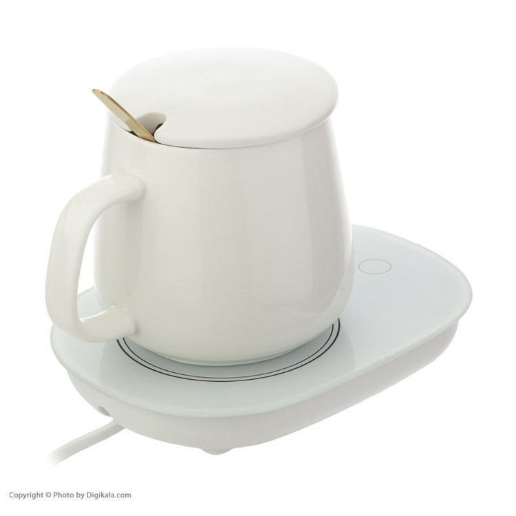 ماگ حرارتی لاکی مدل Temperature Cup به همراه صفحه گرم کن برقی