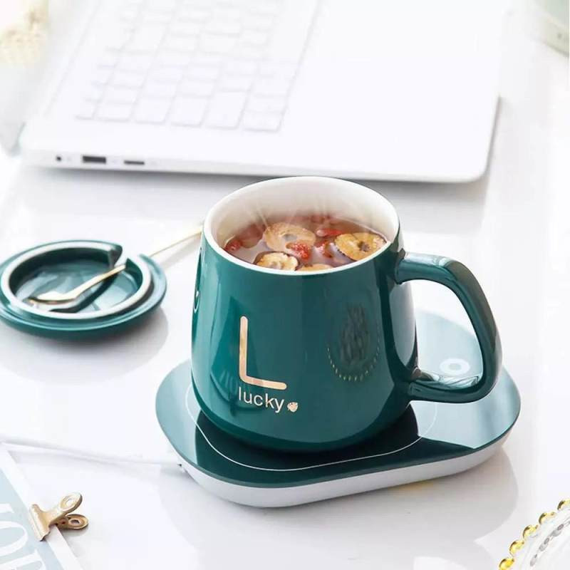 ماگ حرارتی لاکی مدل Temperature Plus به همراه صفحه گرمکن برقی