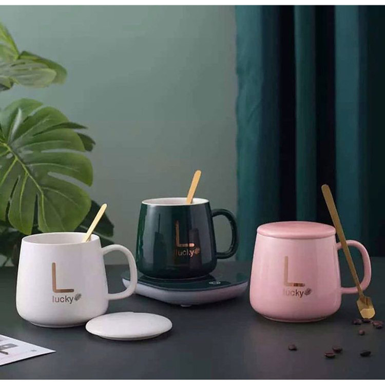 ماگ حرارتی لاکی مدل Temperature Plus به همراه صفحه گرمکن برقی