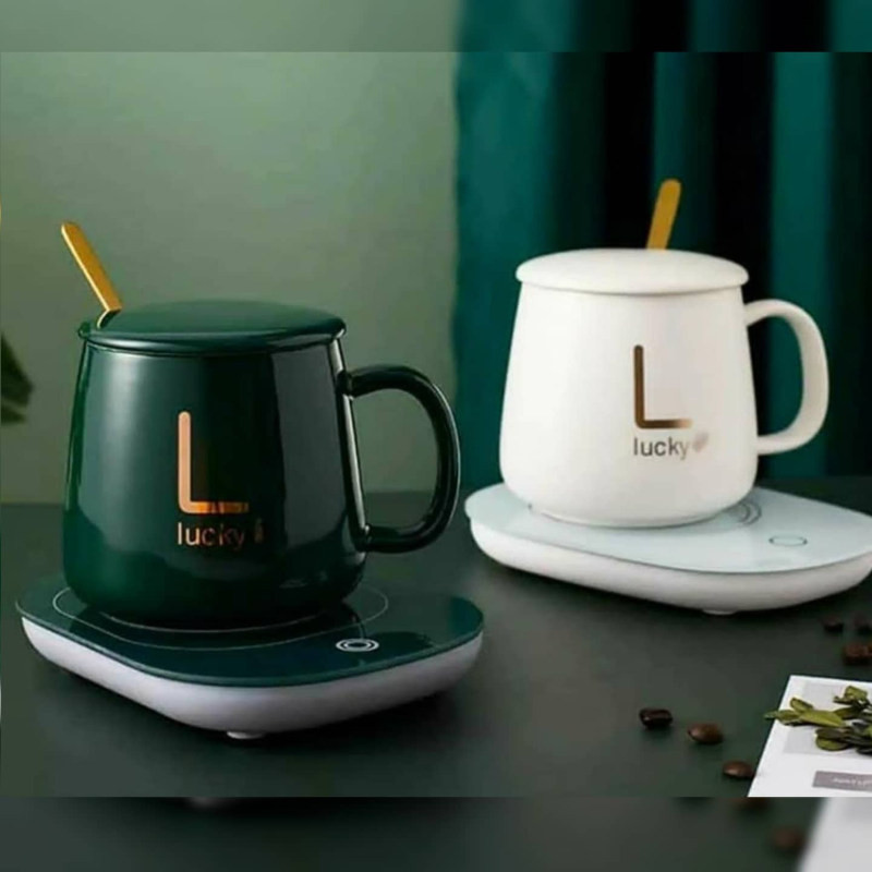 ماگ لاکی مدل Warmer Plus به همراه صفحه گرم کن برقی