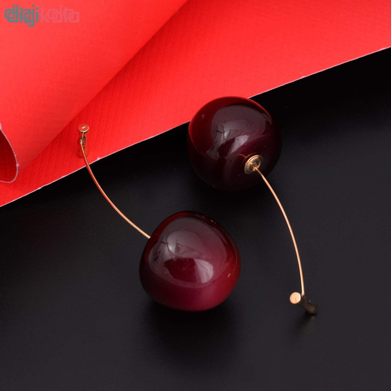 گوشواره زنانه طرح گیلاس کد GO12844