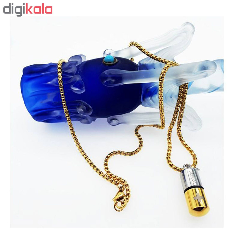 گردنبند مردانه طرح کپسول عشق کد gd02