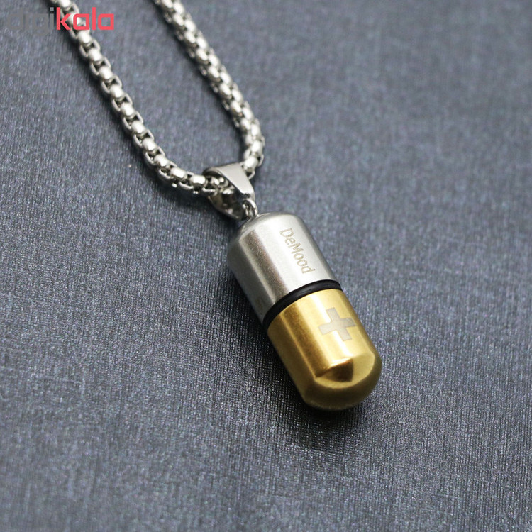 گردنبند مردانه طرح کپسول عشق کد gd02