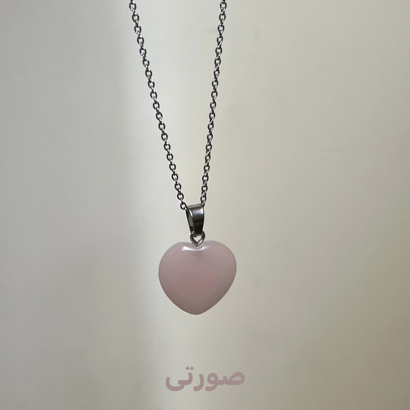 گردنبند زنانه مدل قلب سنگی شب تاب