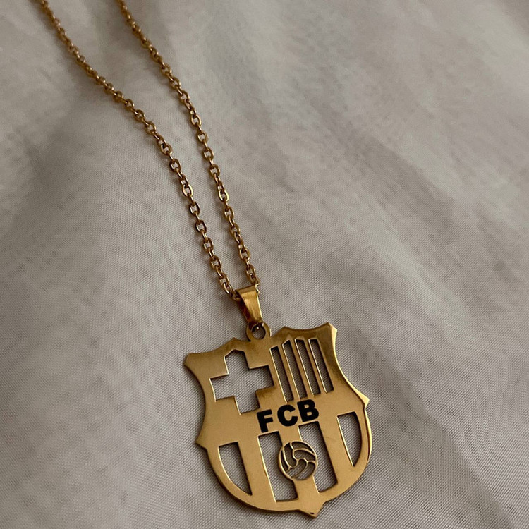 گردنبند مدل تیم فوتبال بارسلونا
