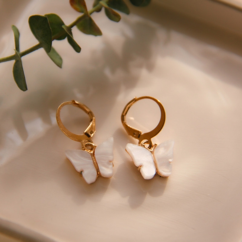 گوشواره دخترانه مدل پروانه ای
