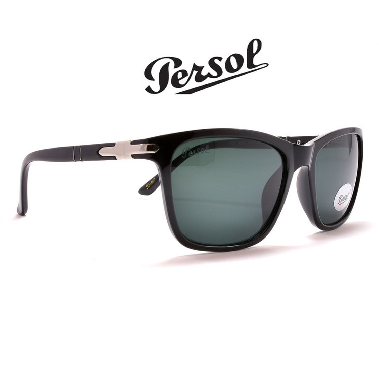 عینک آفتابی پرسول مدل GLOSSY-BLC-PO 9237