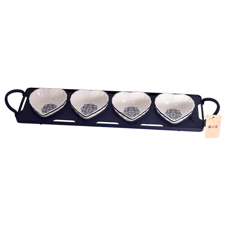 اردوخوری بیویکی طرح آترین کد 475534، مجموعه 4 عددی، مناسب سرو و پذیرایی، قابل شستشو در ماشین ظرفشویی