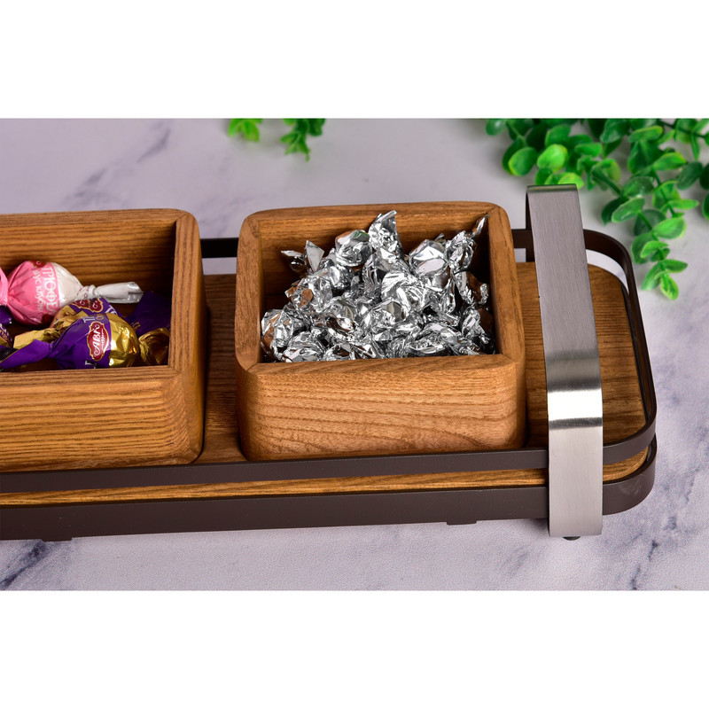 اردوخوری بی.وی.کی مدل مجستیک کد HS452203 مجموعه سه عددی به همراه استند