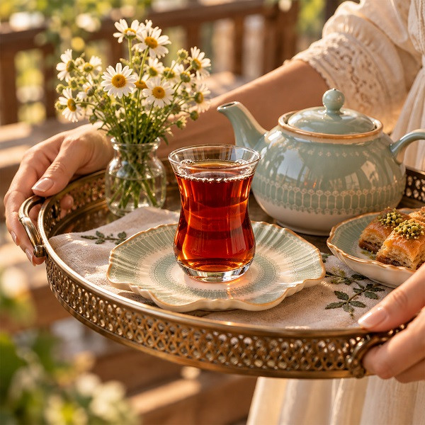 ست فنجان و نعلبکی 12 پارچه 6 نفره مدل آدنا لینا