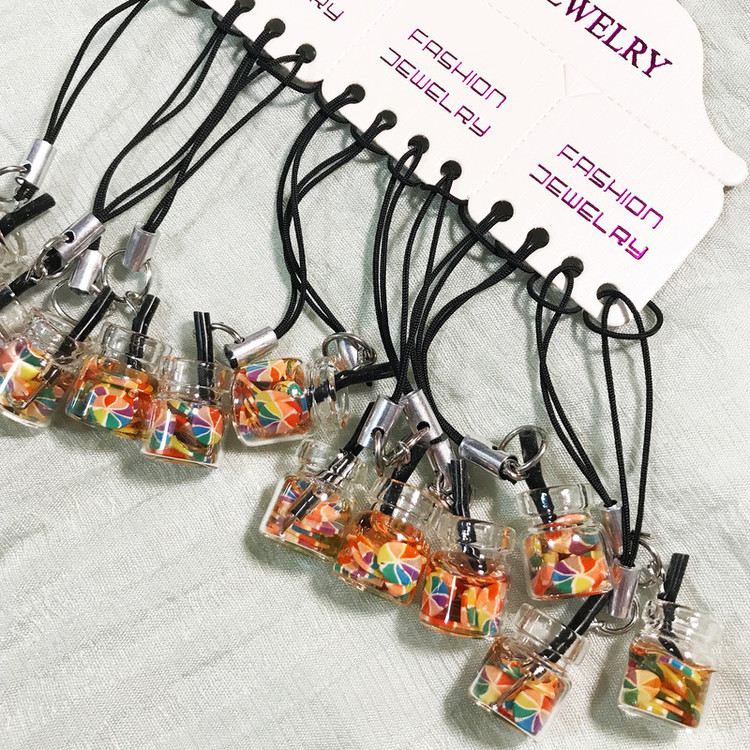 آویز موبایل مدل نوشیدنی رنگی کد 12
