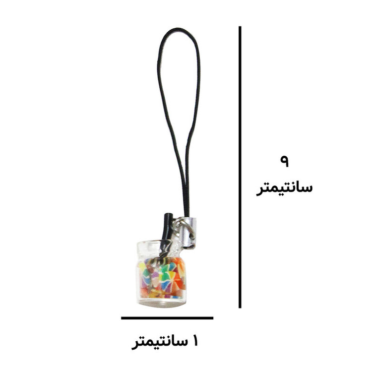 آویز موبایل مدل نوشیدنی رنگی کد 12