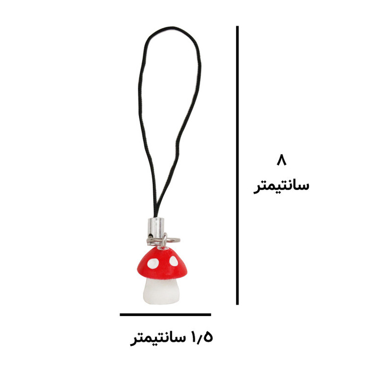 آویز موبایل مدل قارچ رنگی