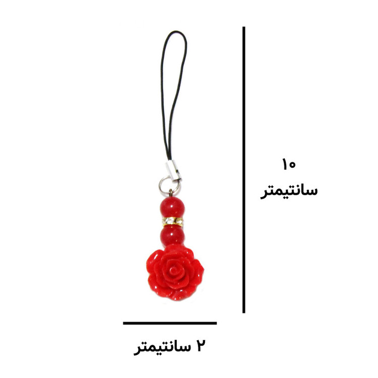 آویز موبایل مدل گل فانتزی کد 01