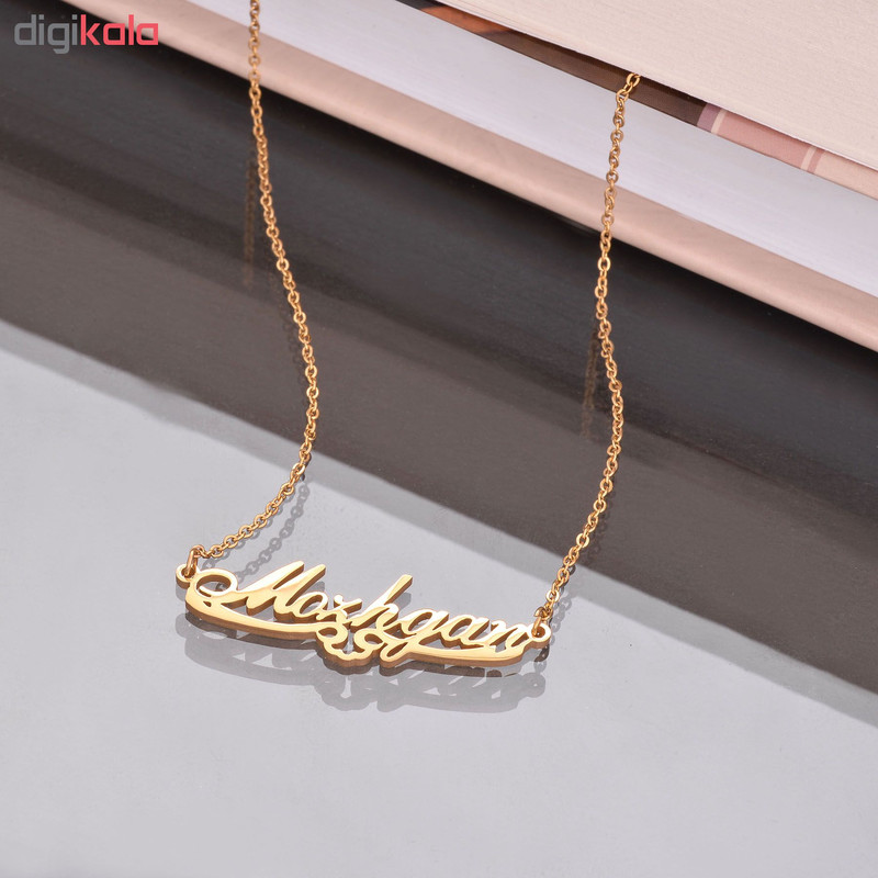 گردنبند زنانه طرح مژگان کد GA1136