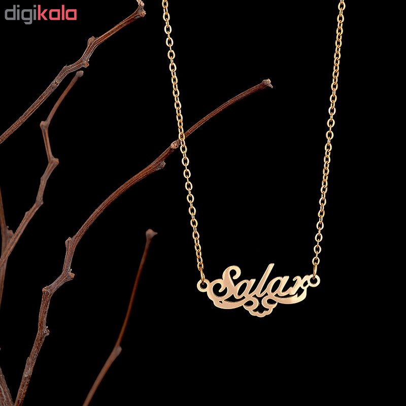 گردنبند مردانه طرح سالار کد GA1134