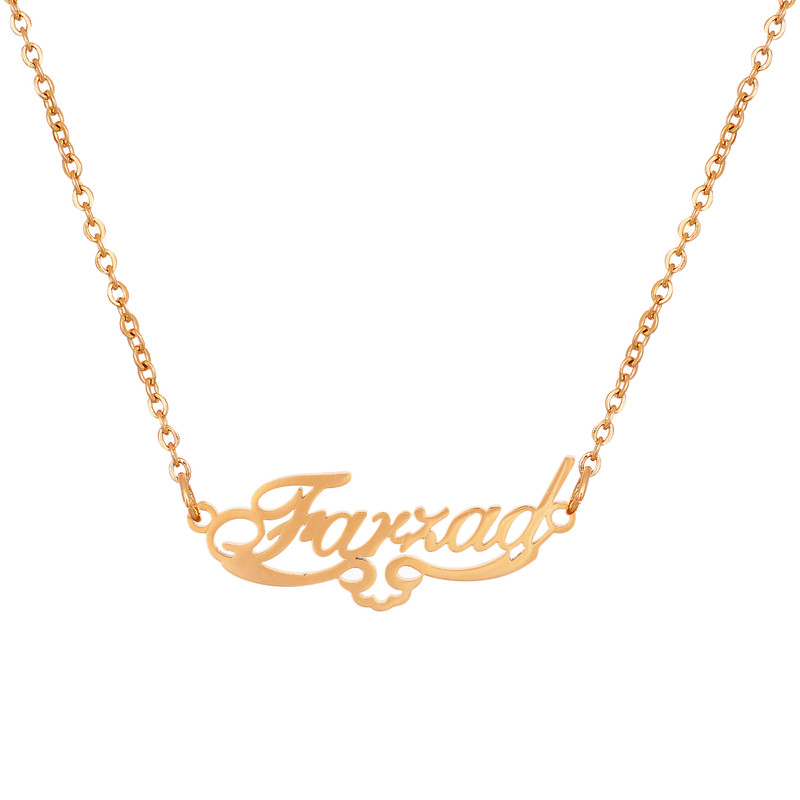 گردنبند زنانه طرح اسم فرزاد کد GA1162