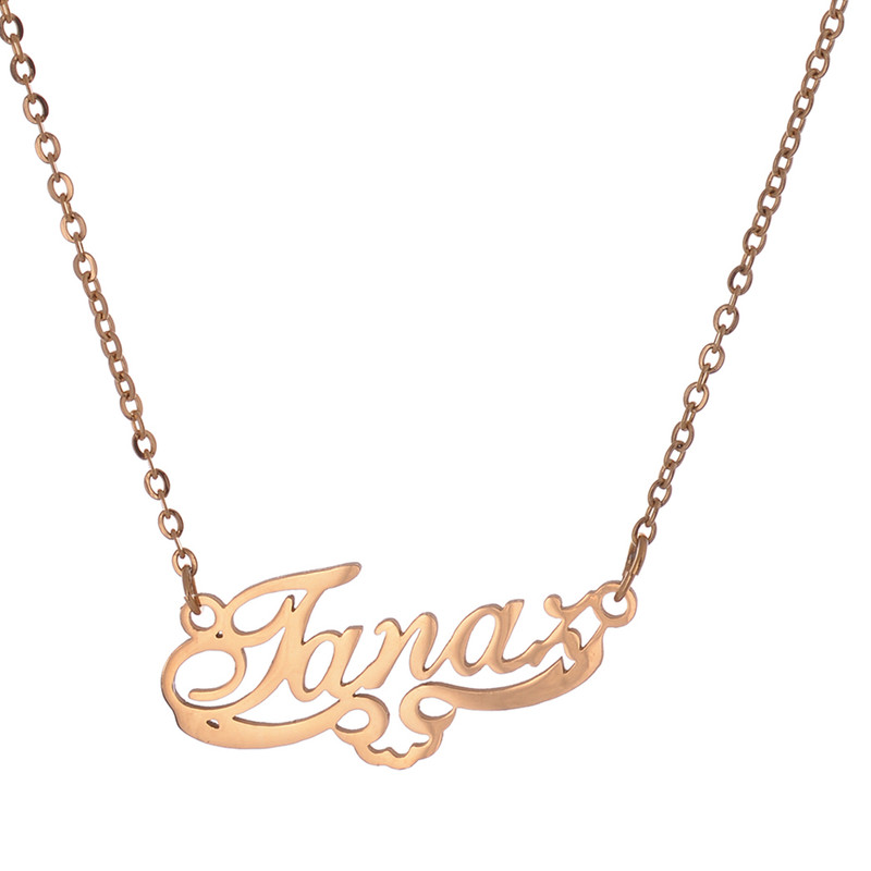 گردنبند طرح اسم طناز کد GA1085 تک سایز