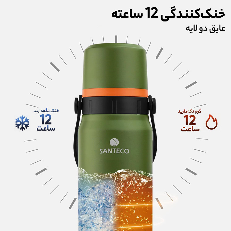فلاسک سانتکو مدل GEILO گنجایش 1.2 لیتر
