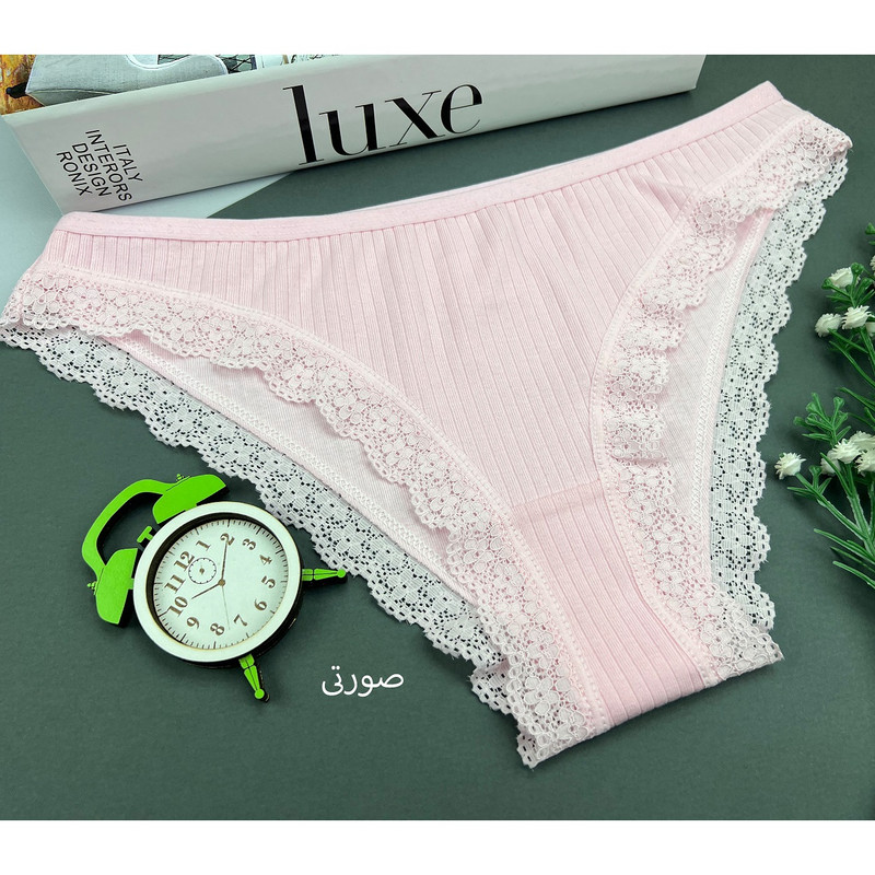 شورت اسلیپ نخی زنانه میسپل مدل لبه تور کبریتی کد SH-022