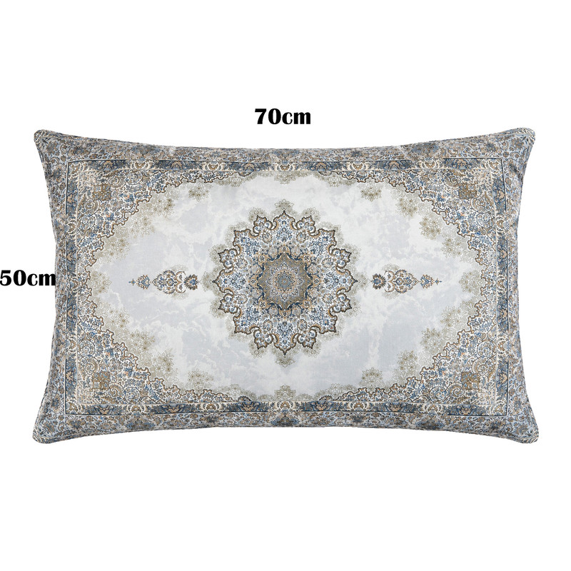روبالشی مدل مخمل پورشه طرح کتیبه کد ROB-0058 سایز 70*50 سانتی متر بسته دو عددی