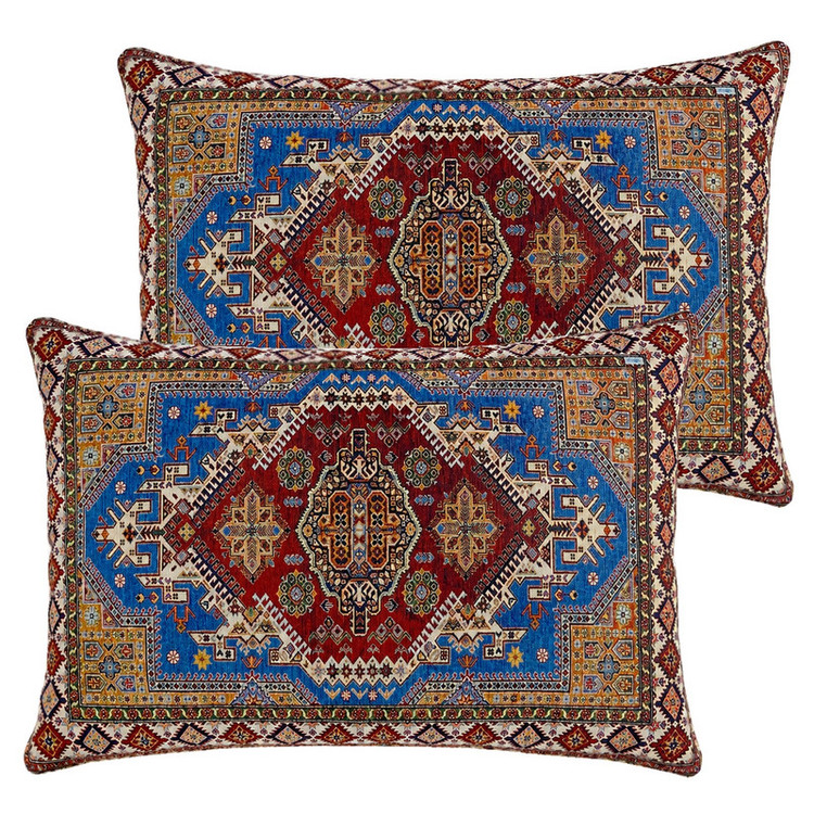 روبالشی مدل مخمل پورشه طرح کتیبه کد ROB-0056 سایز 70*50 سانتی متر بسته دو عددی