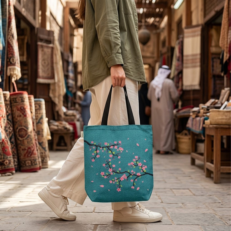 ساک خرید مدل درخت زیبا کد TB-009