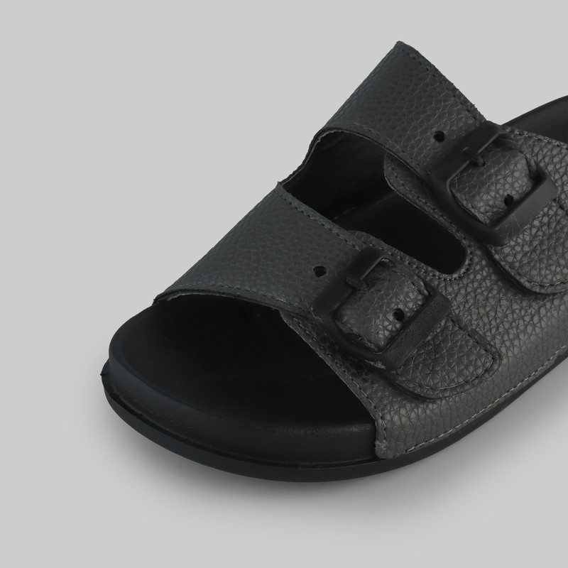 دمپایی مردانه نیکتا مدل 119-17 دوبنده سگکدار کد 1465-BK