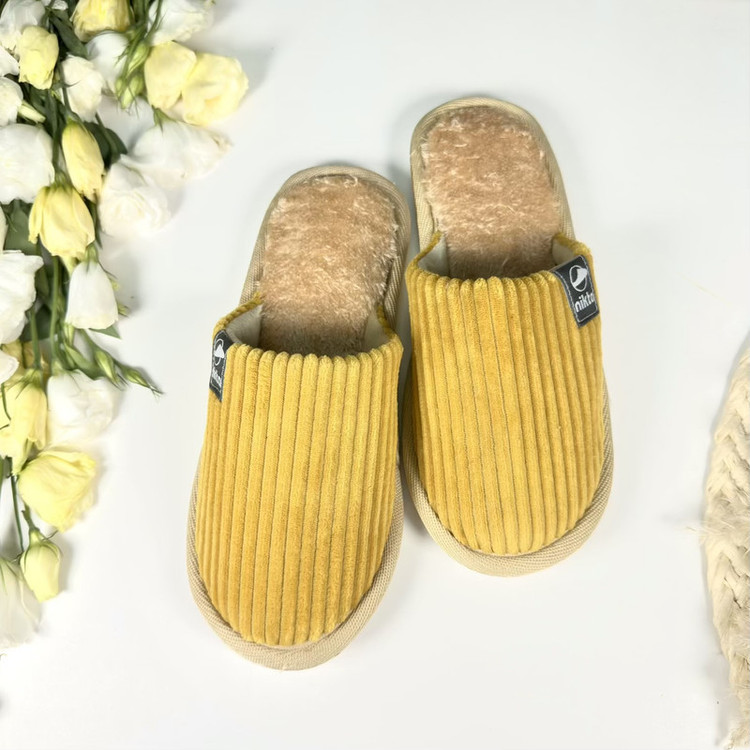 دمپایی حوله ای نیکتا مدل آوا کد Yell-01
