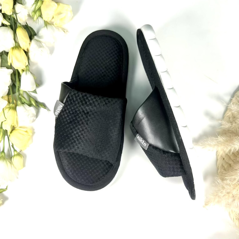 دمپایی حوله ای زنانه نیکتا کد Bl-02