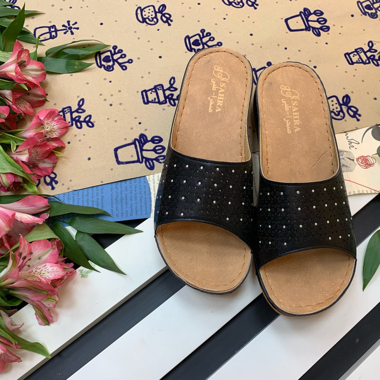 دمپایی زنانه صحرا مدل آذردخت کد Bl-01