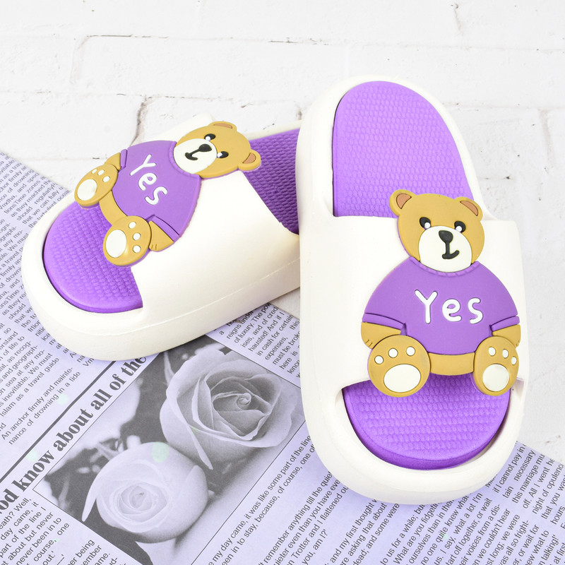 دمپایی دخترانه مدل YES TEDDY BNF.3650