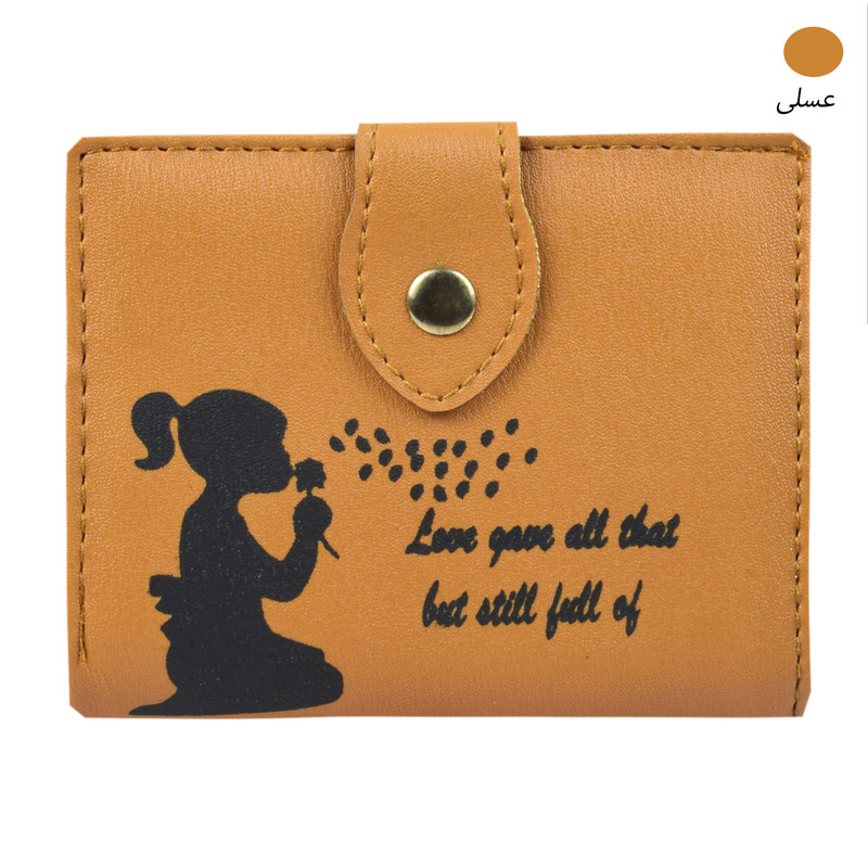 کیف پول زنانه مدل GIRL and FLOWER 8766