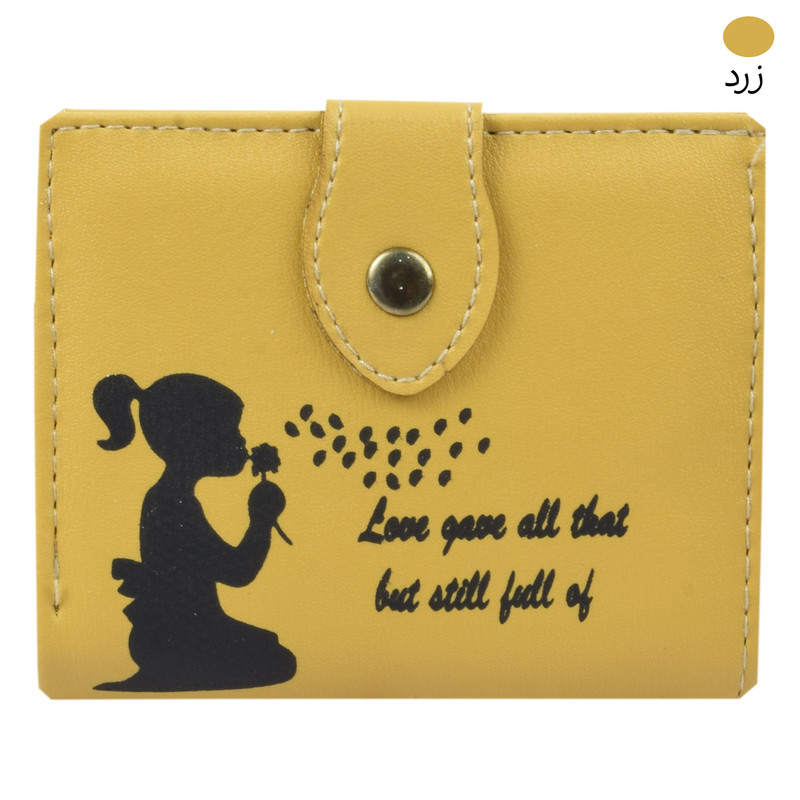 کیف پول زنانه مدل GIRL and FLOWER 8766