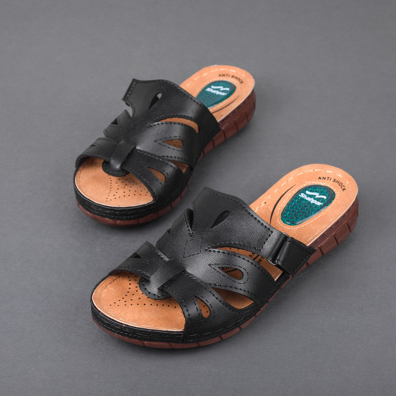 دمپایی زنانه شهپر مدل فوم کامفورت خار پاشنه CR.2547
