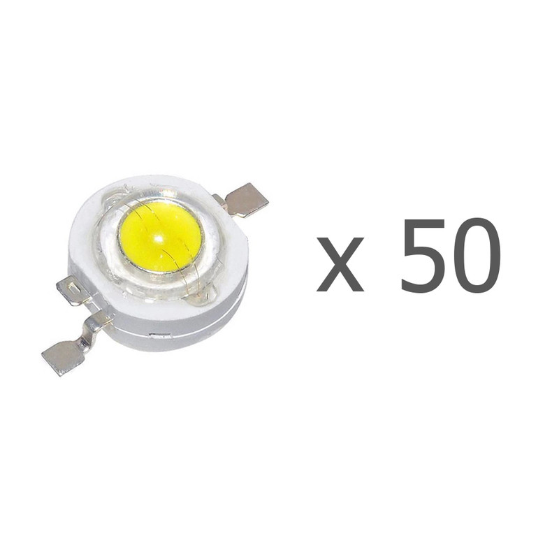 چیپ پاور ال ای دی 1 وات مدل SMD2 بسته 50 عددی