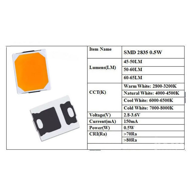 دیود LED مدل 2835M بسته 200 عددی