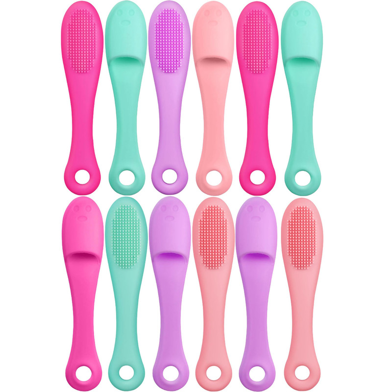 مسواک انگشتی سگ و گربه مدل Soft Brush سیلیکونی بسته 12 عددی