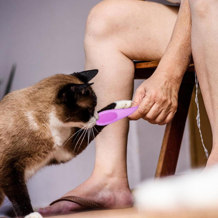 مسواک انگشتی سگ و گربه مدل Soft Brush بسته 4 عددی