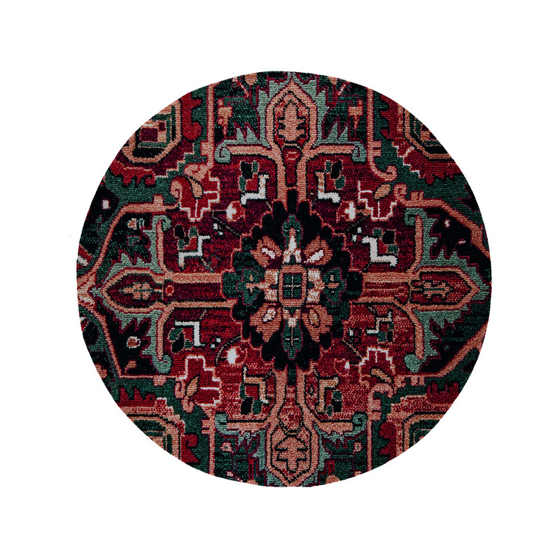 پادری مدل دایره طرح کلاسیک کد 6118 سایز 90 × 90 سانتی متر