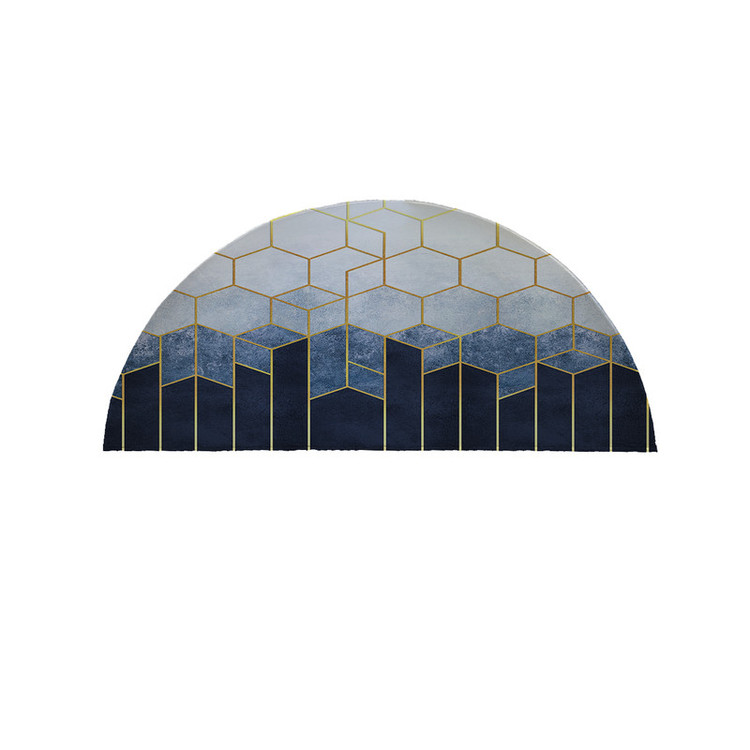 پادری مدل نیم دایره طرح کلاسیک لوزی کد 9280 سایز 90×45 سانتی متر