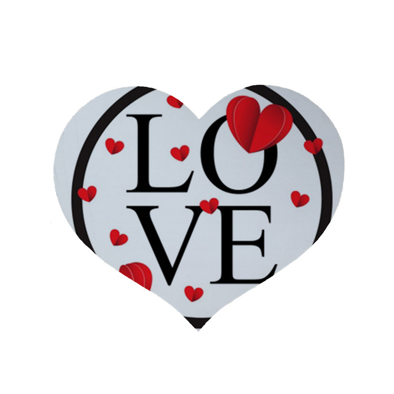 پادری مدل قلب طرح Love کد 8191 سایز 90 × 90 سانتی متر