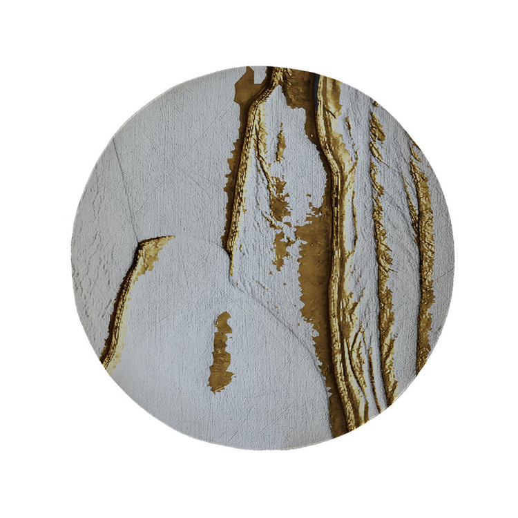 پادری مدل دایره طرح کلاسیک کد 8808 سایز 90 × 90 سانتی متر