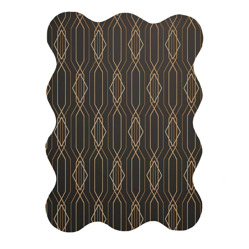 پادری مدل دالبر طرح کلاسیک کد 8525 سایز 80x110 سانتی متر