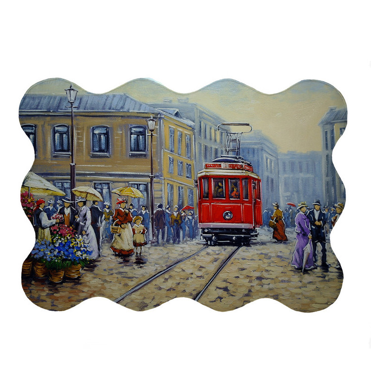 پادری مدل دالبر طرح قطار کد 5190 سایز 80x110 سانتی متر