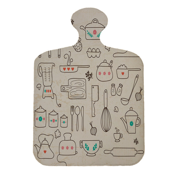 پادری مدل تخته گوشت طرح kitchen کد 8086 سایز 110×80 سانتی متر