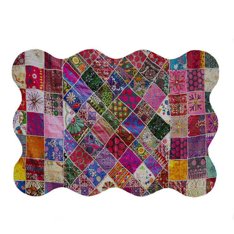 پادری مدل دالبر طرح چهارخانه کد 5301 سایز 80x110 سانتی متر