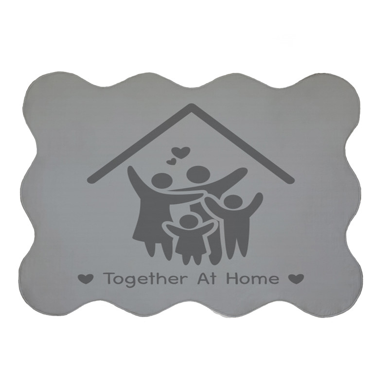 پادری مدل دالبر طرح  TO gether At HOme کد 8236 سایز 80x110 سانتی متر
