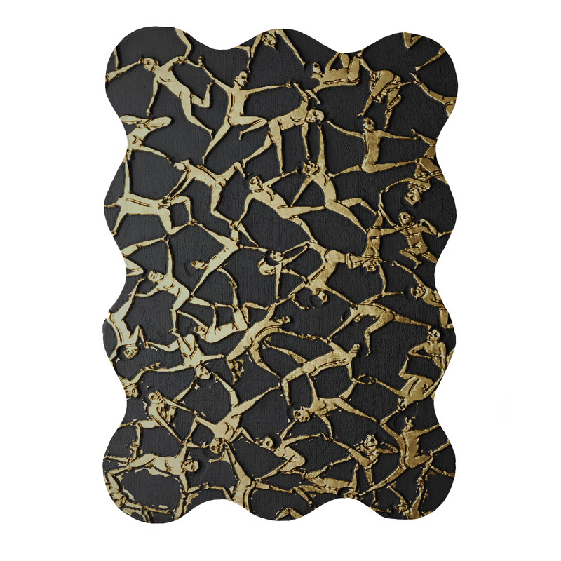 پادری مدل دالبر طرح کلاسیک کد 8814 سایز 80x110 سانتی متر