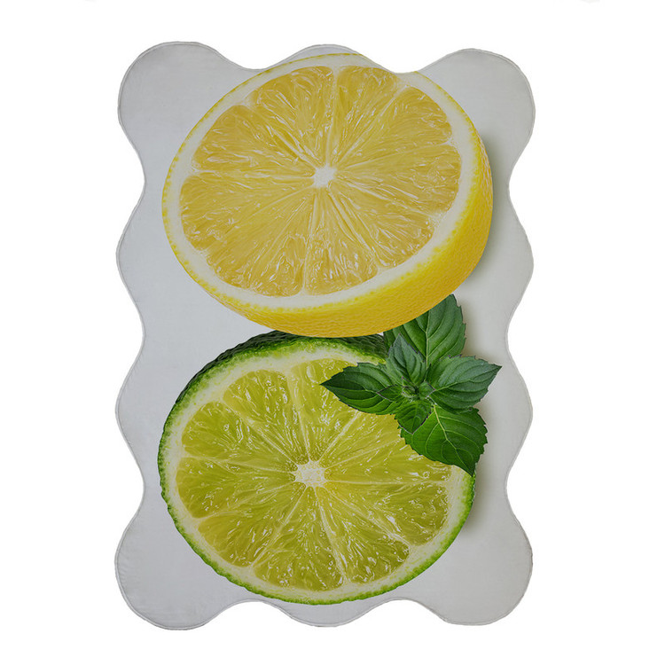 پادری مدل دالبر طرح لیمو کد 6309 سایز 80x110 سانتی متر